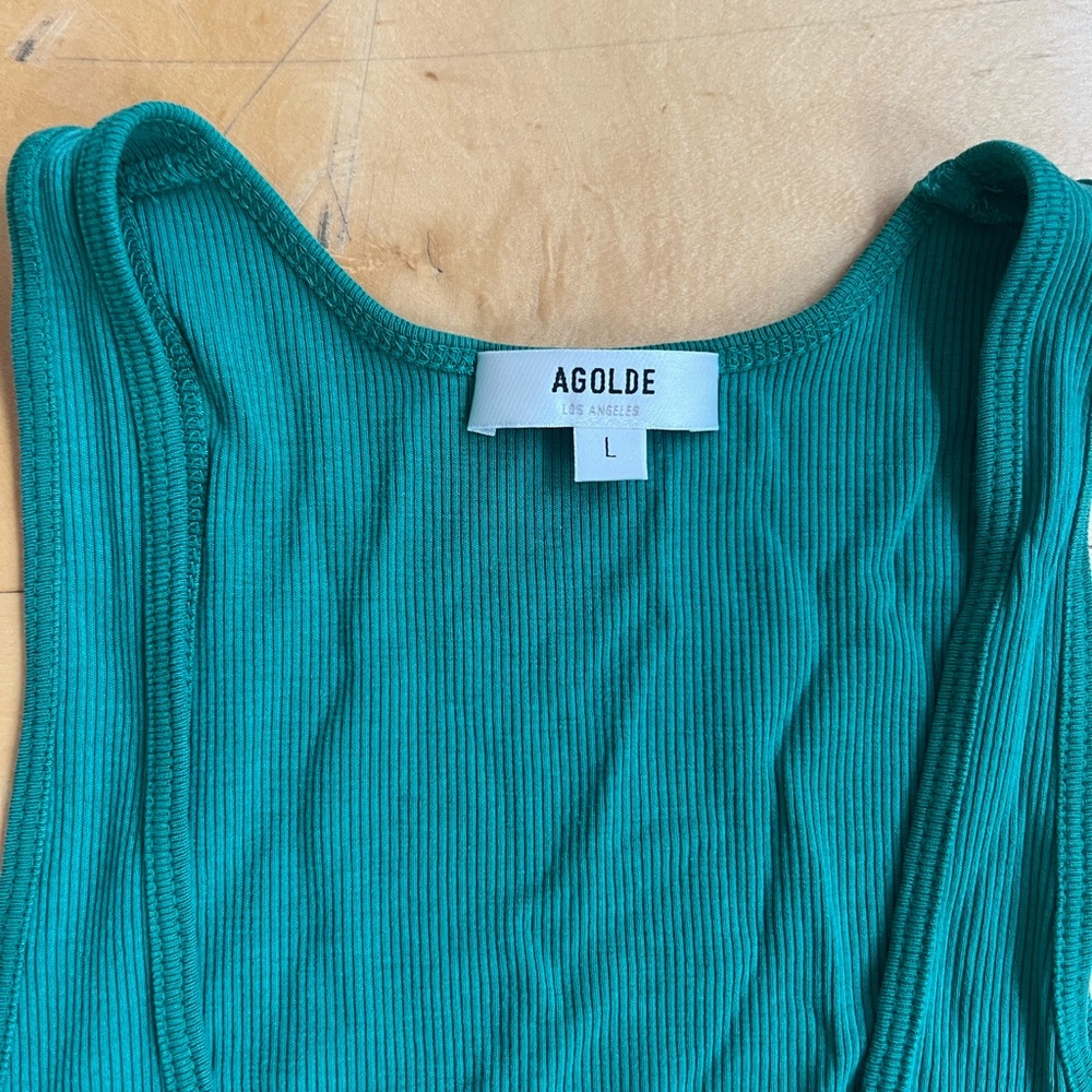 Agolde Bianca Ribbed Tank Top